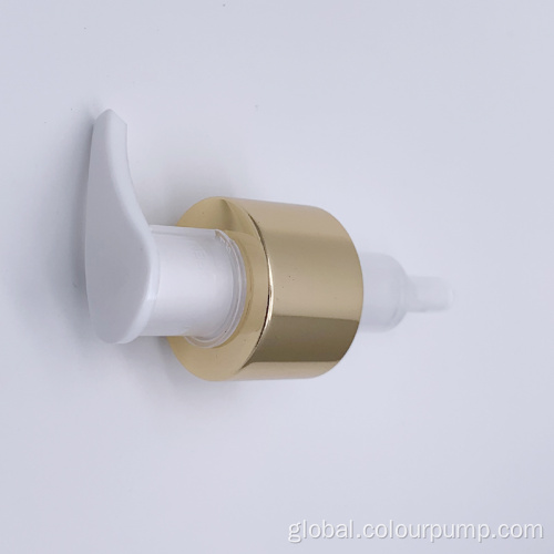 Lotion Pump Wholesale Aluminum24 410 Gold/ Sliver Dispenser Cream Pump Supplier
